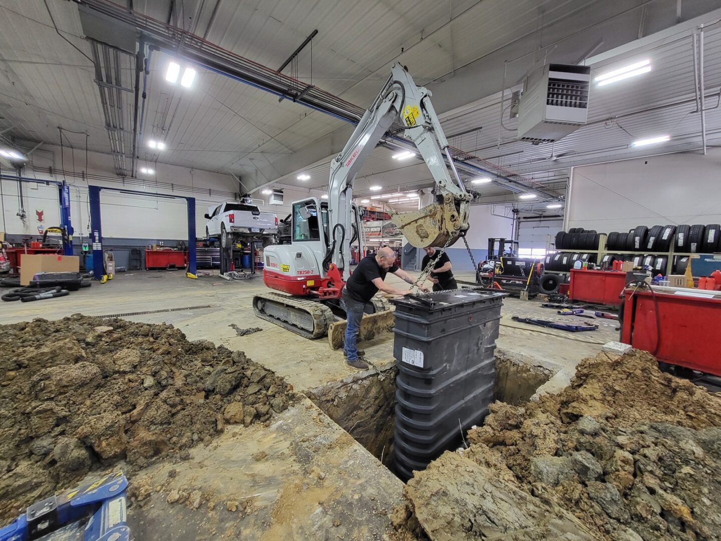 New inground lift installation by Auto Lift Services in Iowa